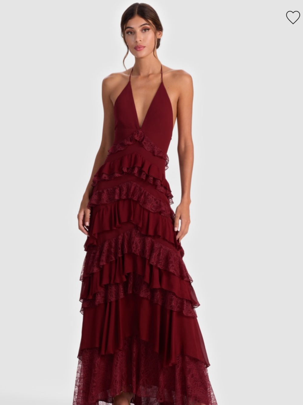 ALICE + OLIVIA Liana Tiered Ruffled Maxi Dress - Picture 3 of 11